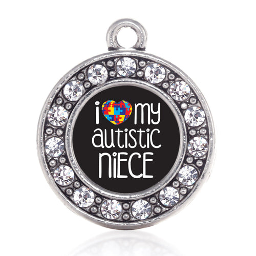 I Love My Autistic Niece  Circle Charm