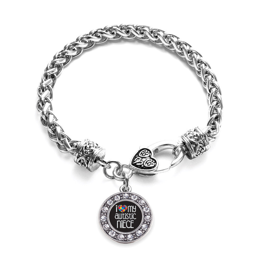 I Love My Autistic Niece  Circle Charm