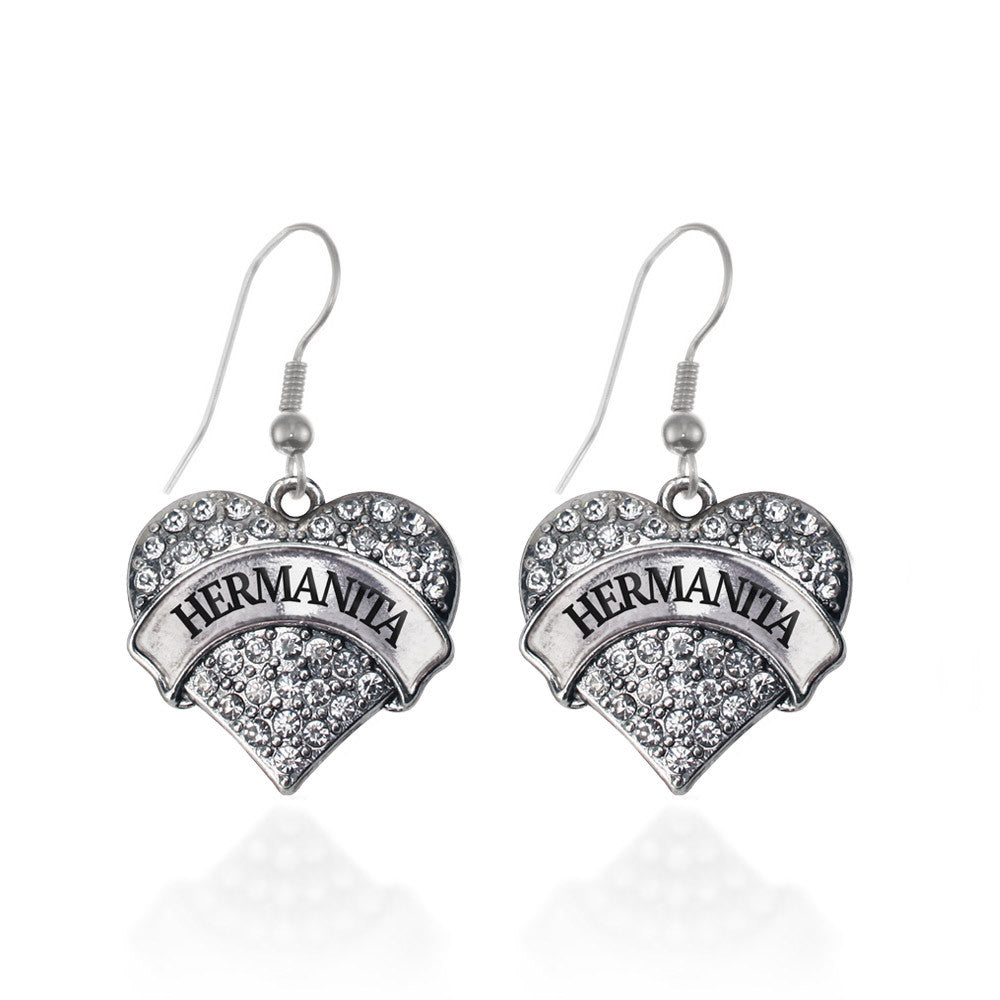 Hermanita - Little Sister Pave Heart Charm