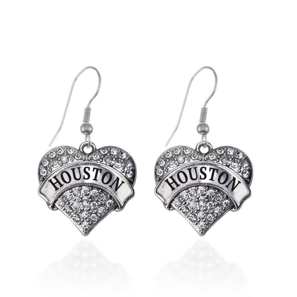 Houston Pave Heart Charm