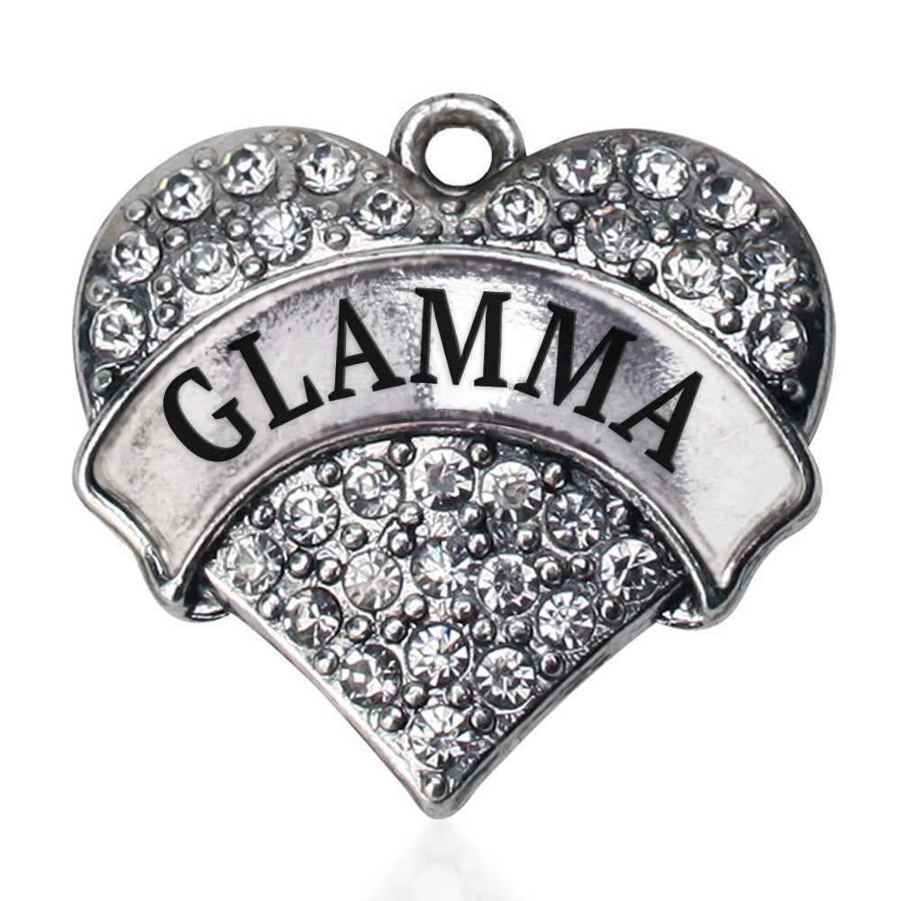 Glamma Pave Heart Charm