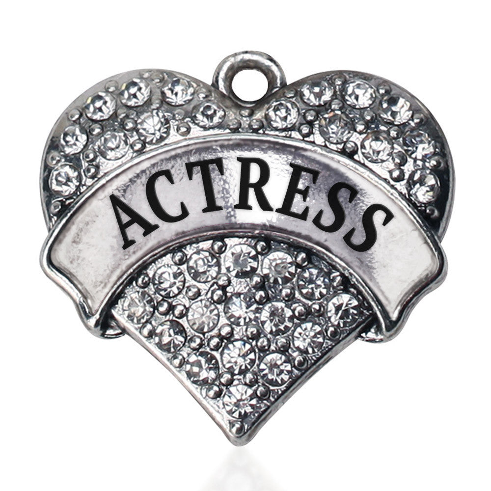 Actress Pave Heart Charm