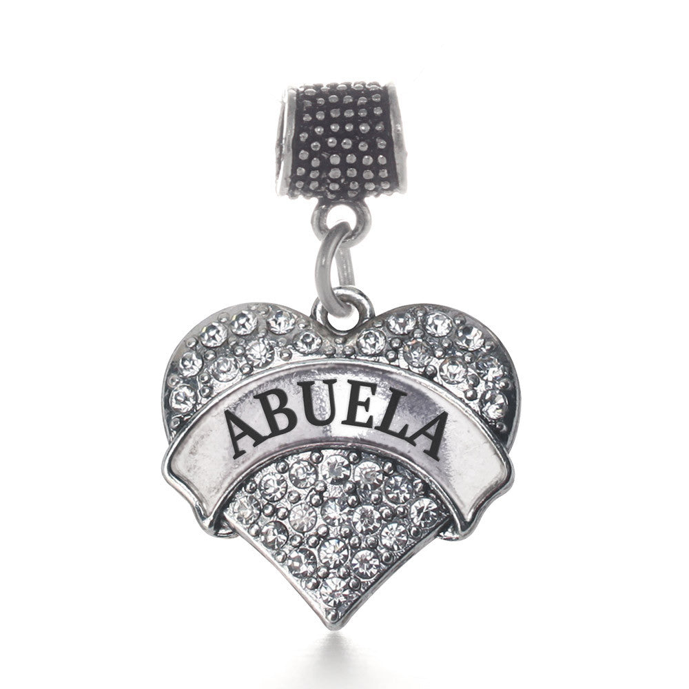 Abuela Pave Heart Charm