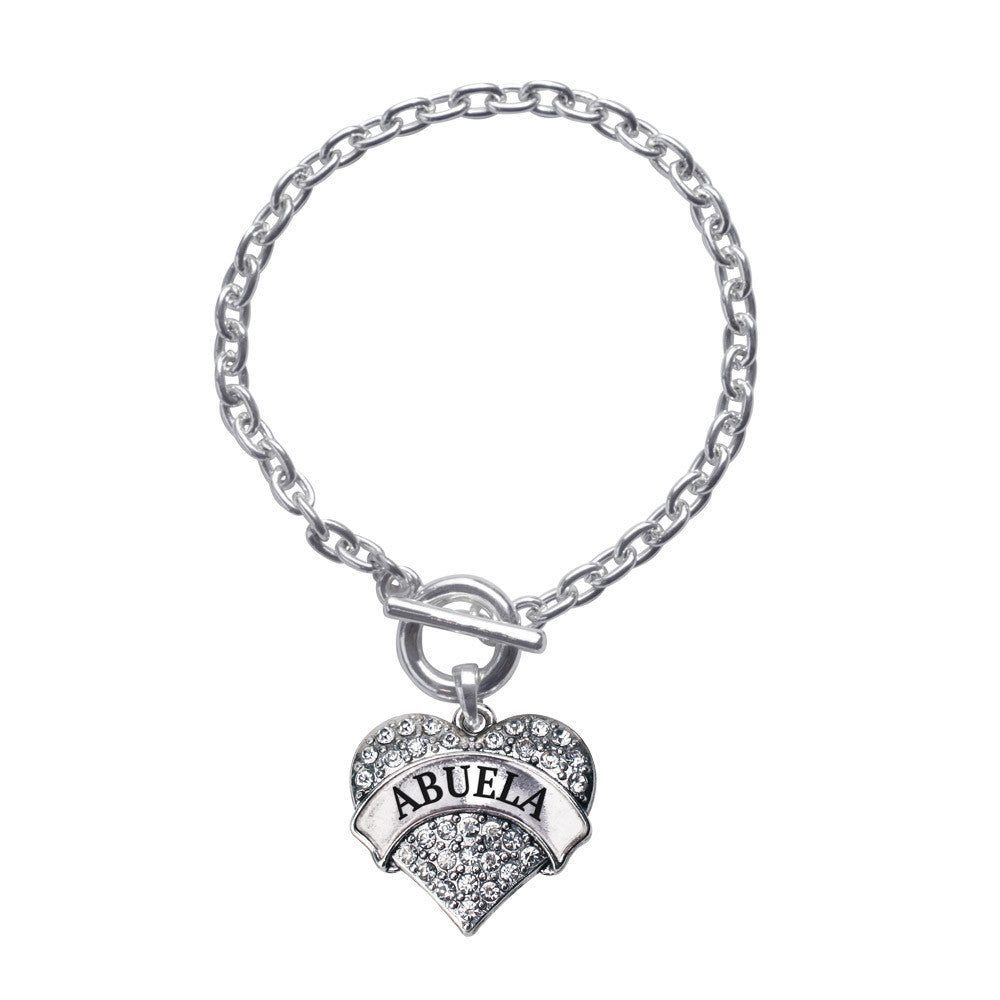Abuela Pave Heart Charm