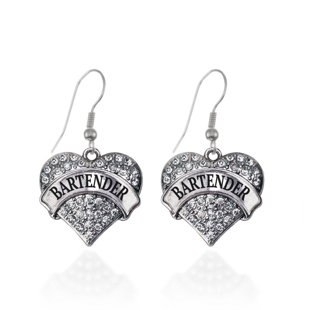 Bartender Pave Heart Charm