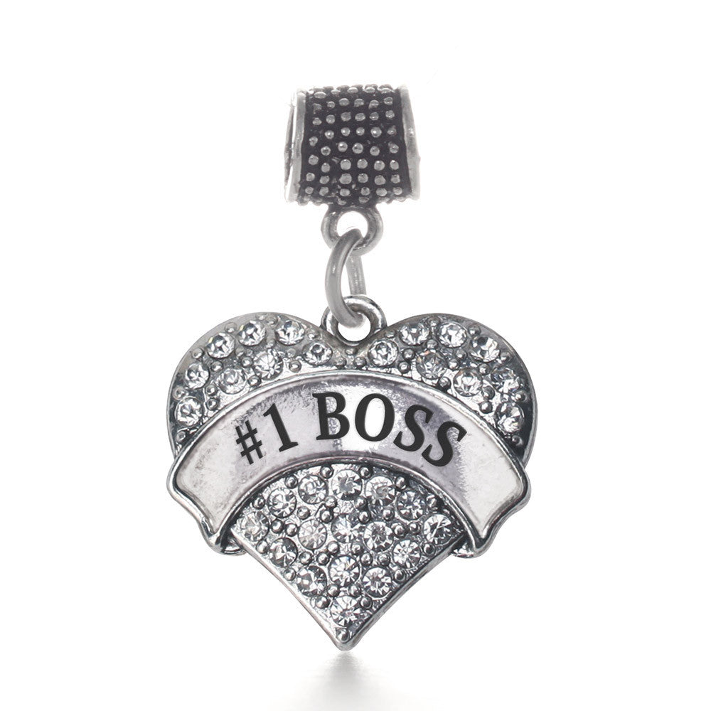 #1 Boss Pave Heart Charm