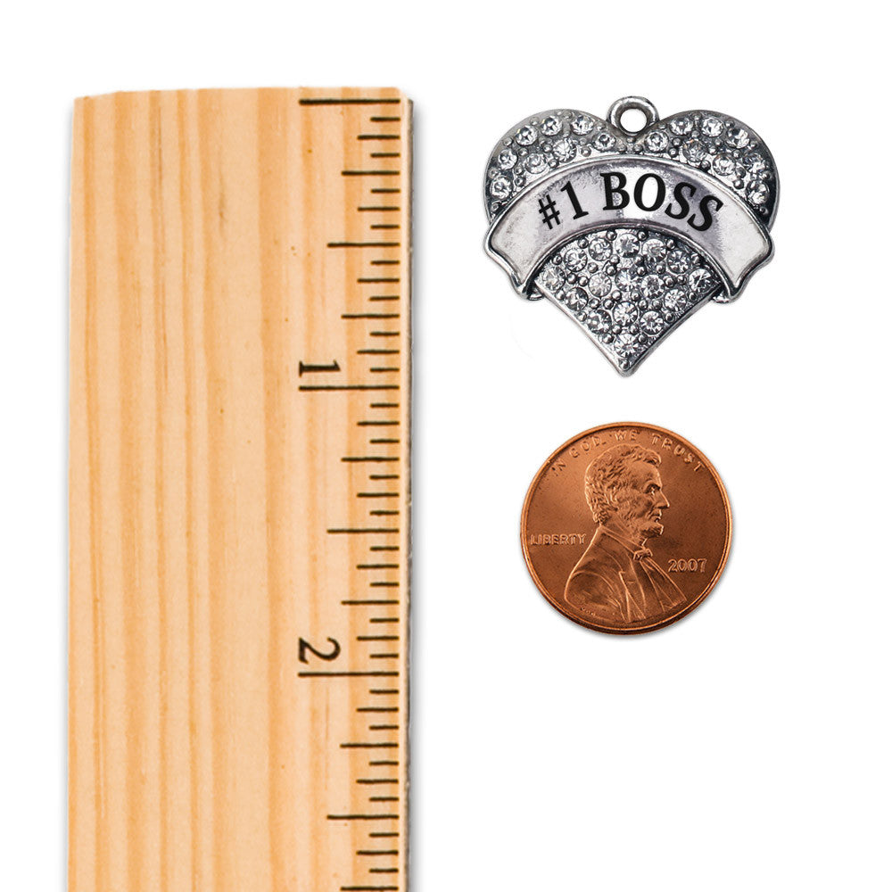 #1 Boss Pave Heart Charm