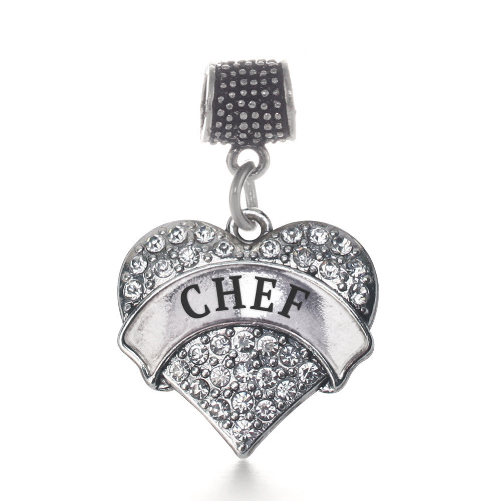 Chef Pave Heart Charm