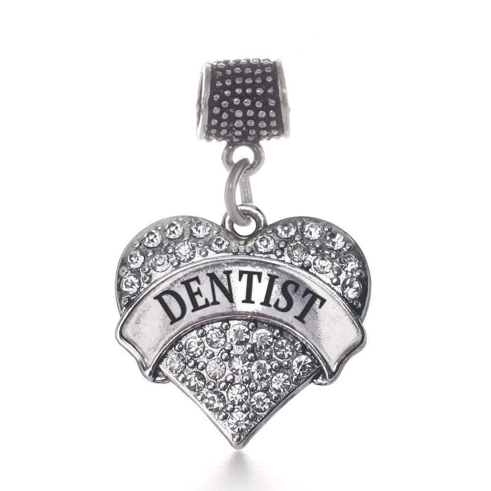 Dentist Pave Heart Charm