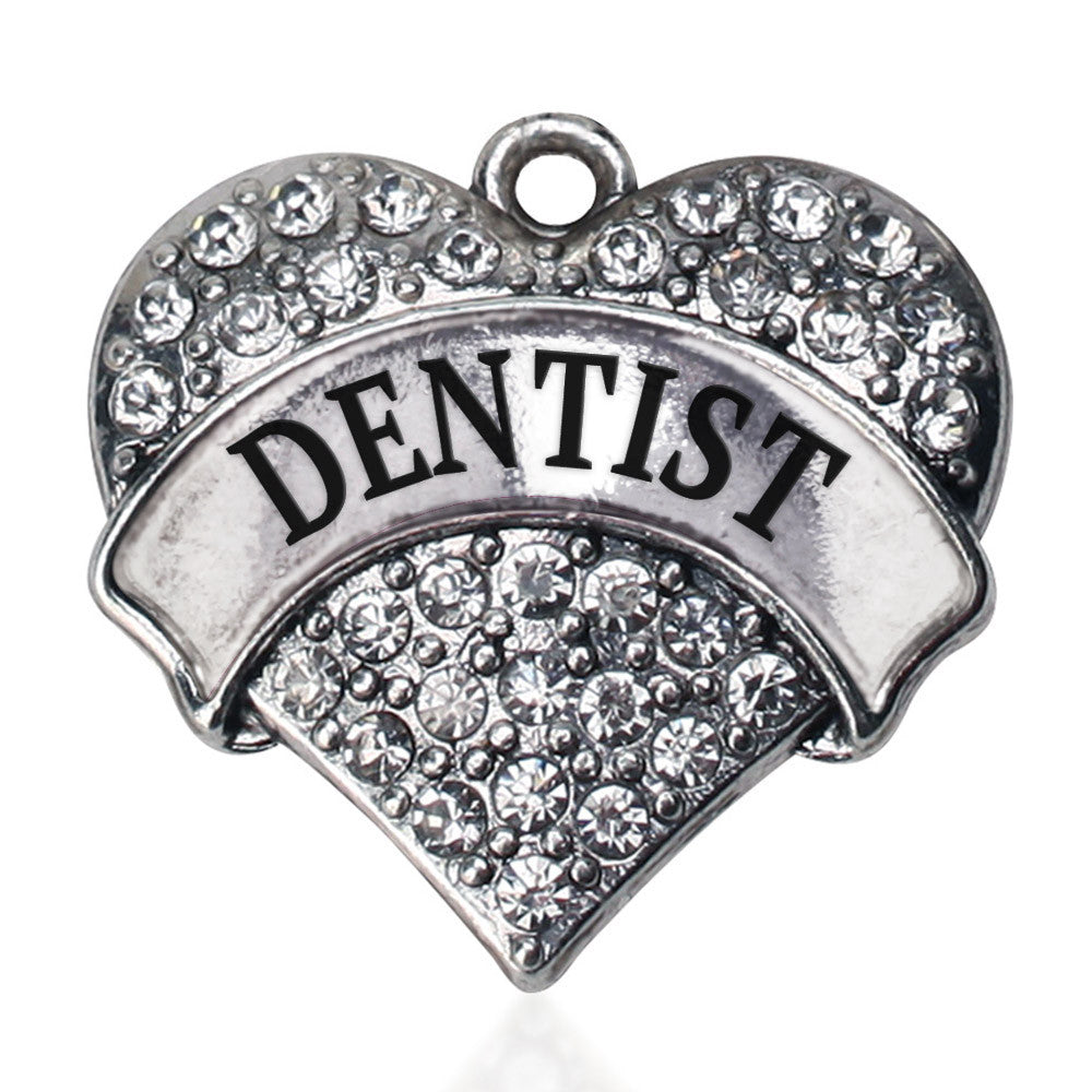 Dentist Pave Heart Charm