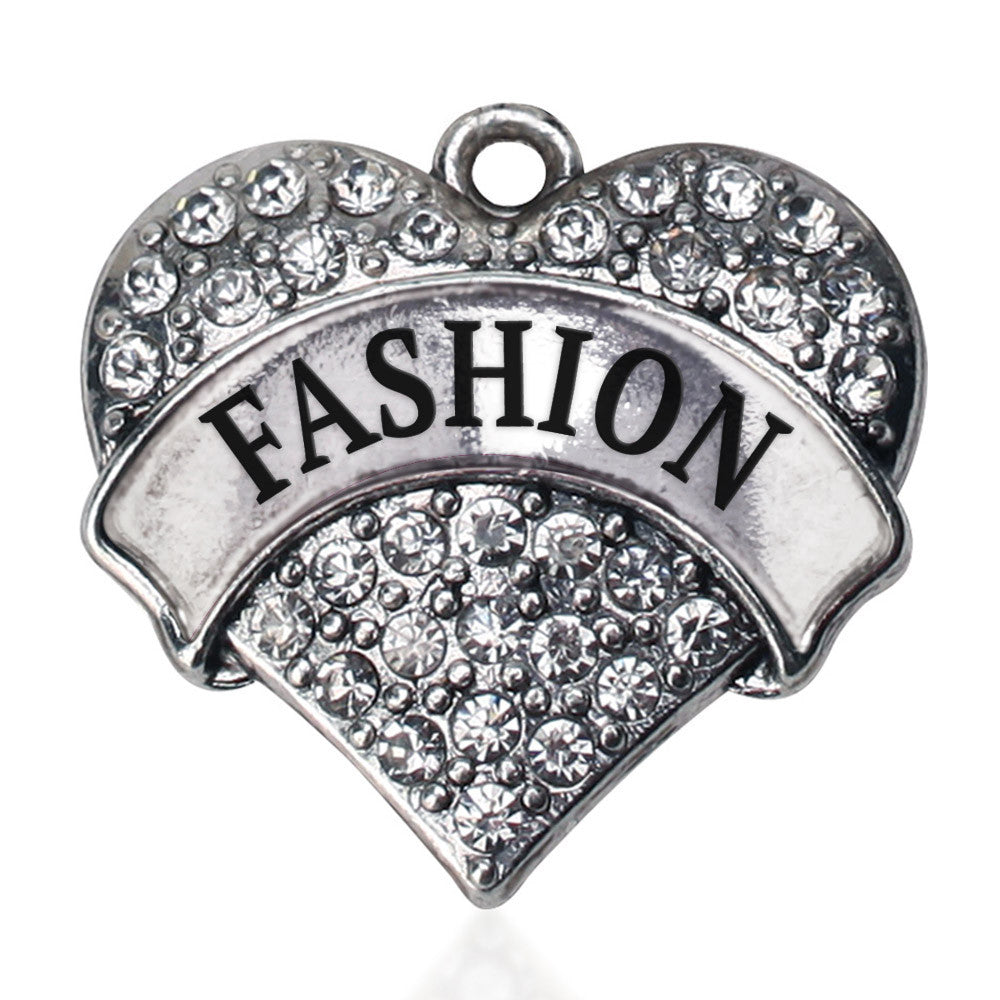 Fashion Pave Heart Charm