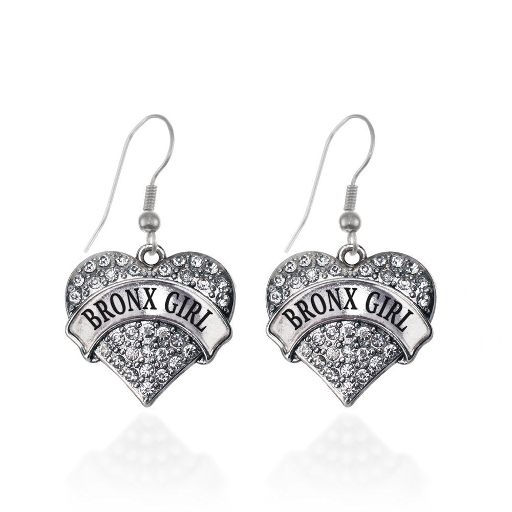 Bronx Girl Pave Heart Charm