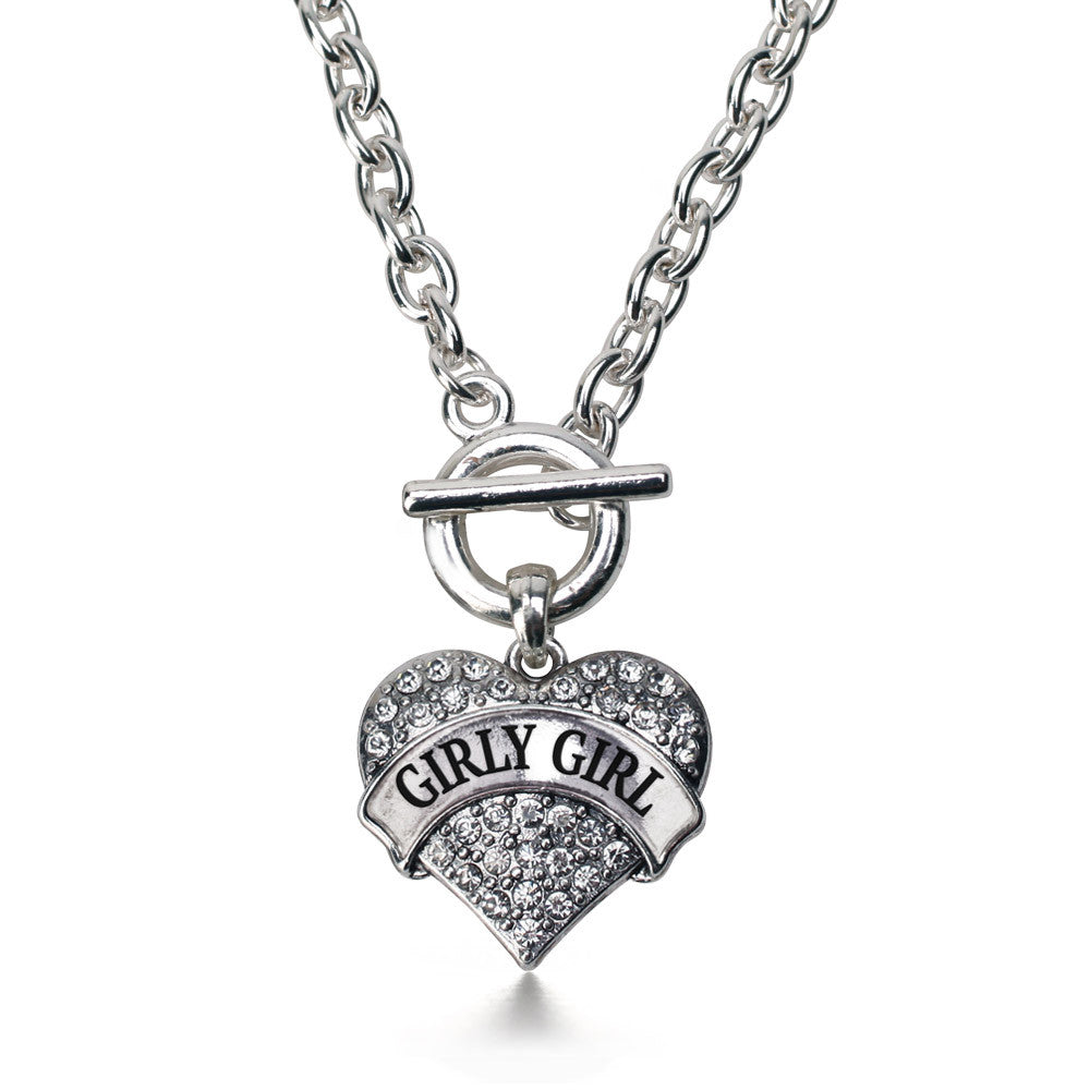 Girly Girl Pave Heart Charm