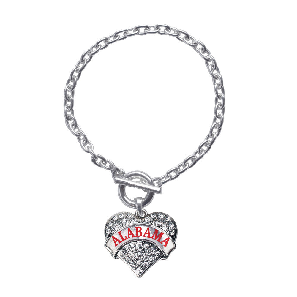 Alabama Pave Heart Charm