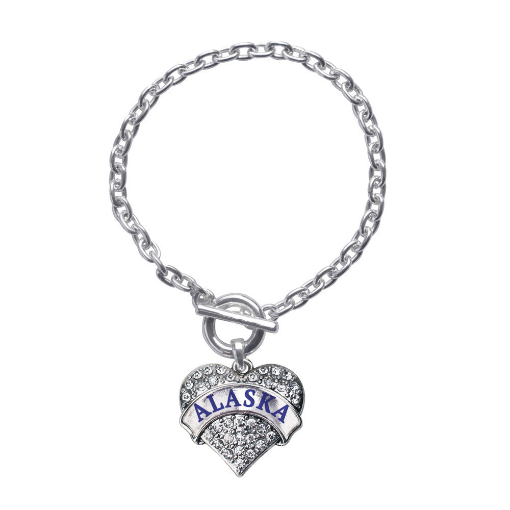 Alaska Pave Heart Charm