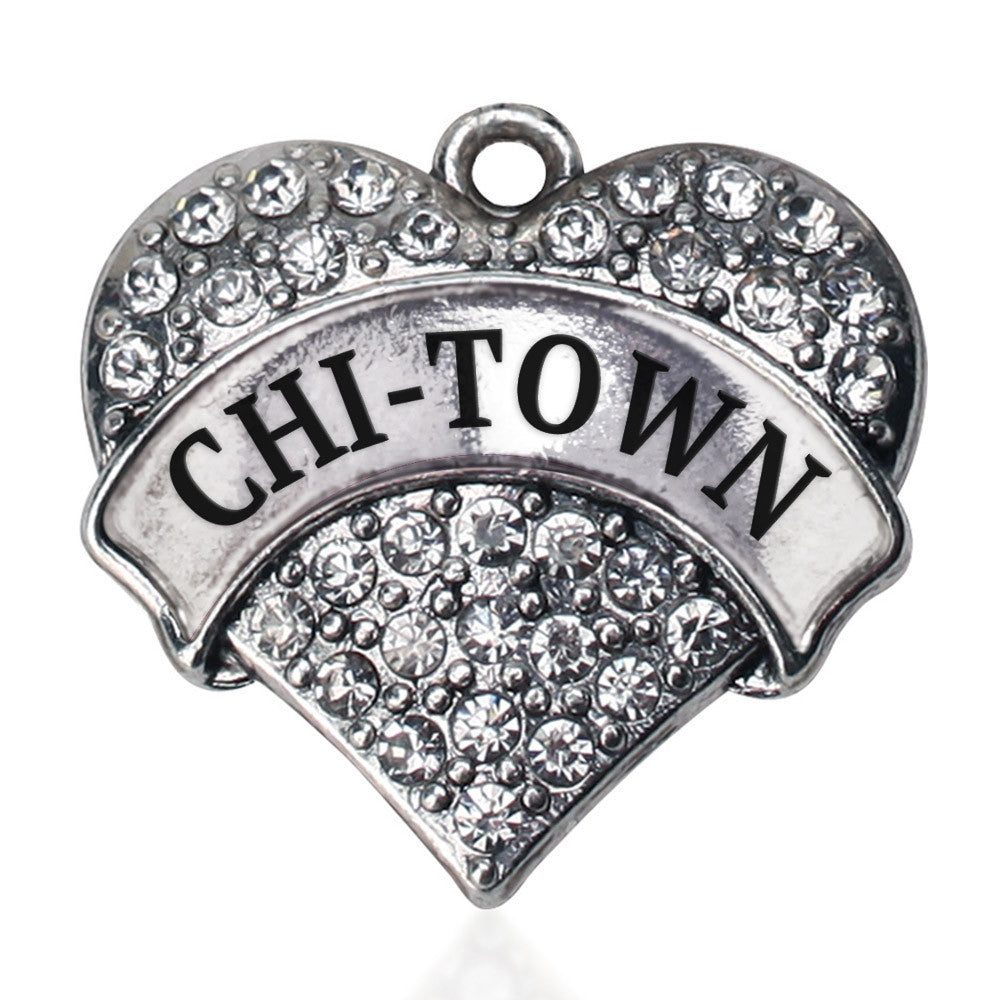 Chi-Town Pave Heart Charm