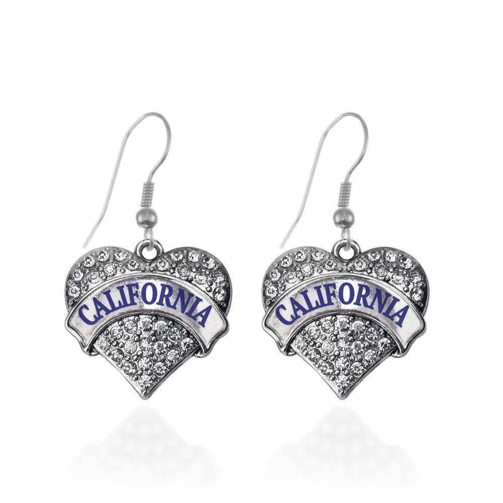 California Pave Heart Charm