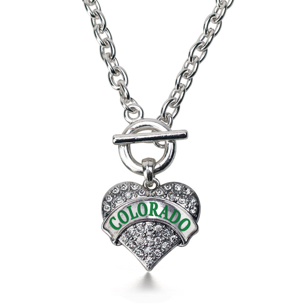 Colorado Pave Heart Charm