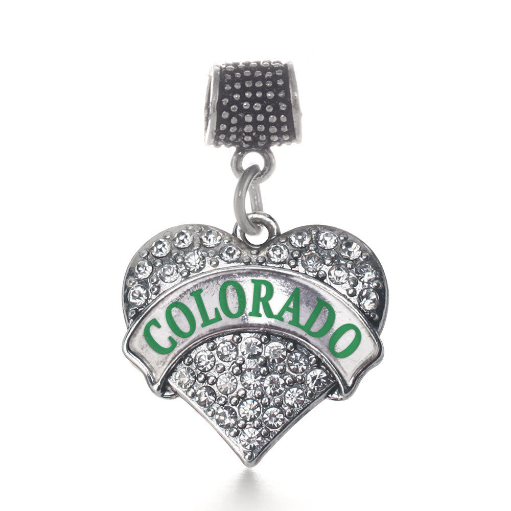 Colorado Pave Heart Charm