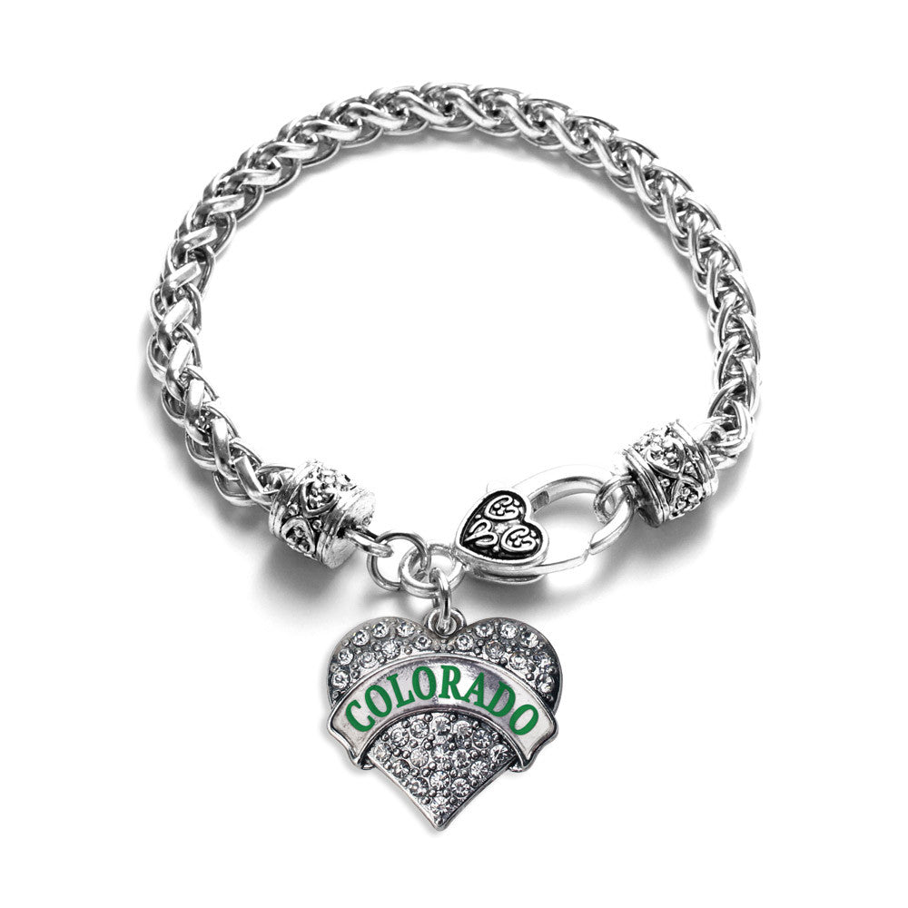 Colorado Pave Heart Charm