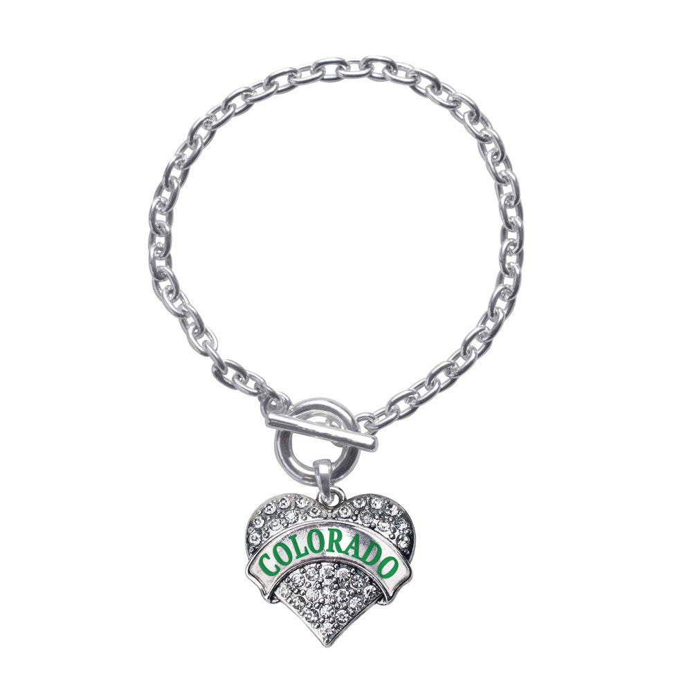 Colorado Pave Heart Charm