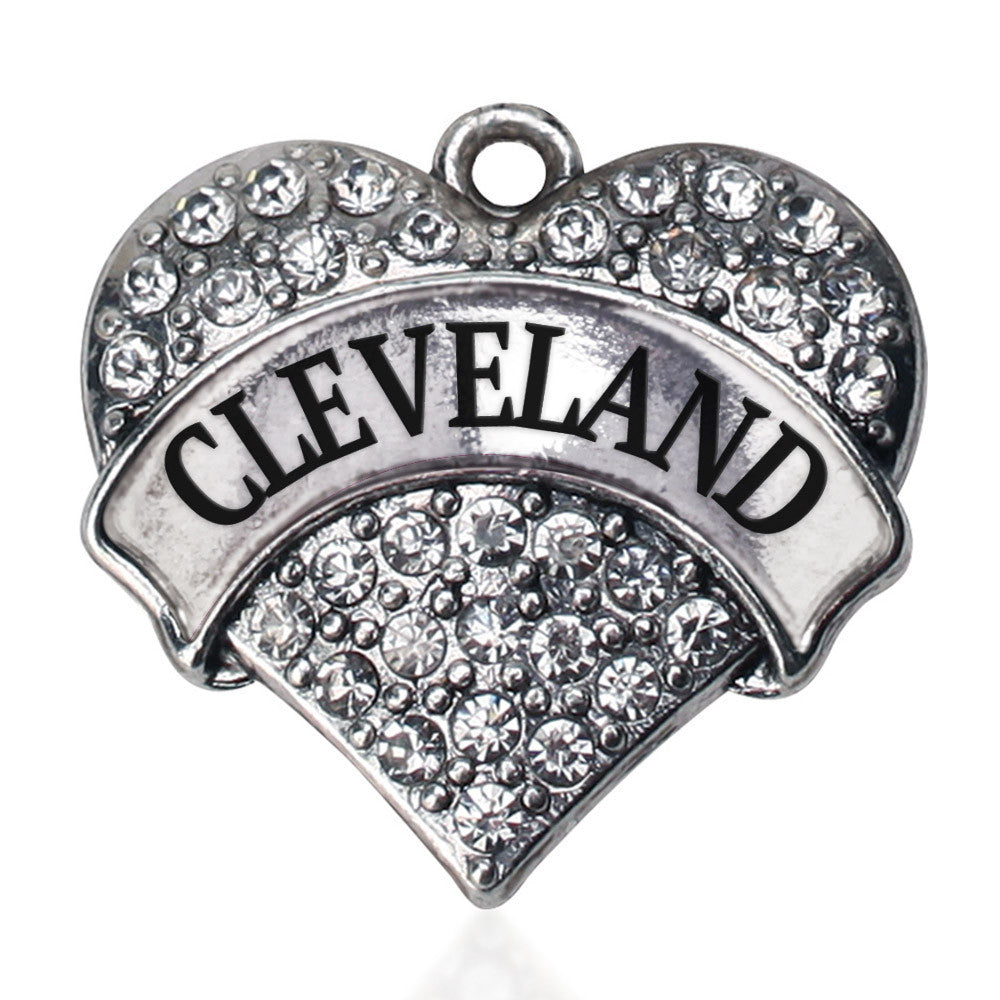 Cleveland Pave Heart Charm