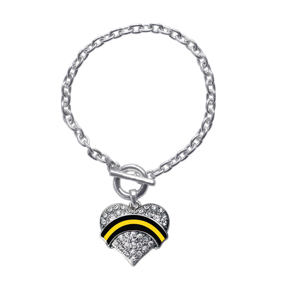Dispatcher Support Pave Heart Charm