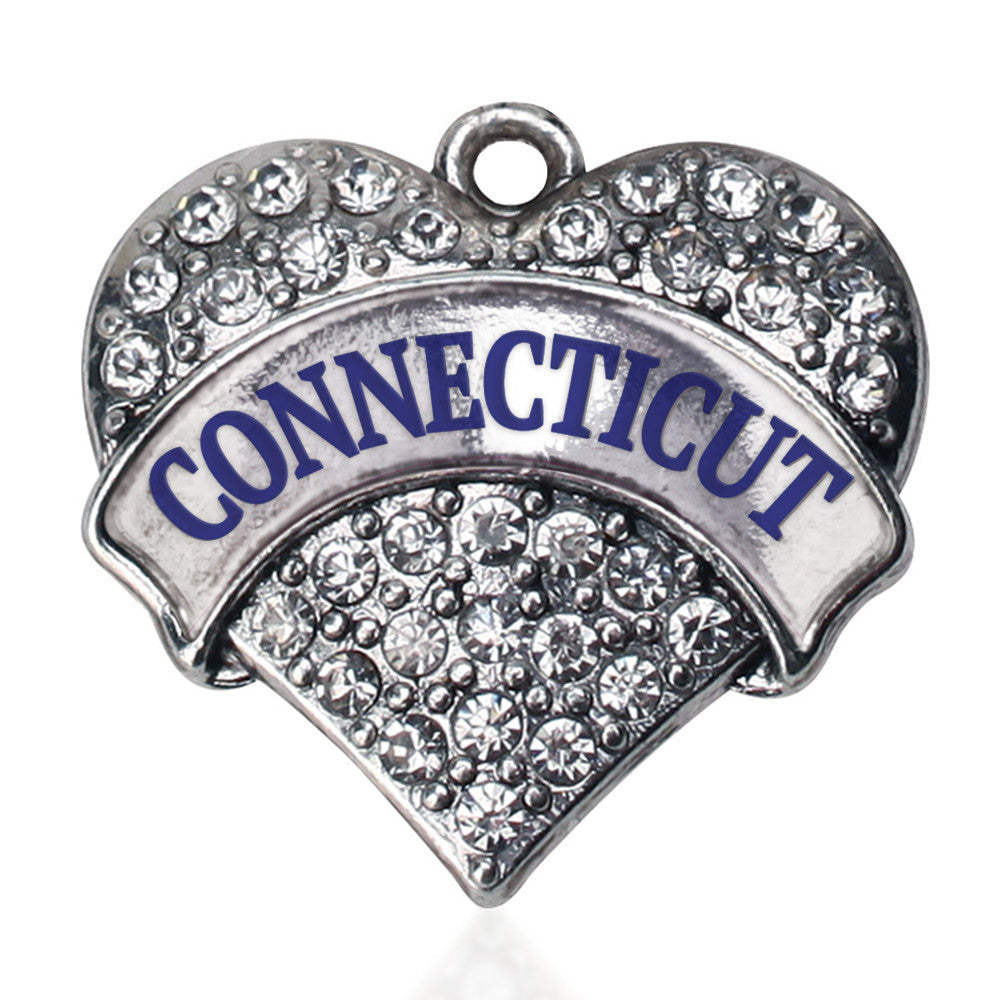 Connecticut Pave Heart Charm