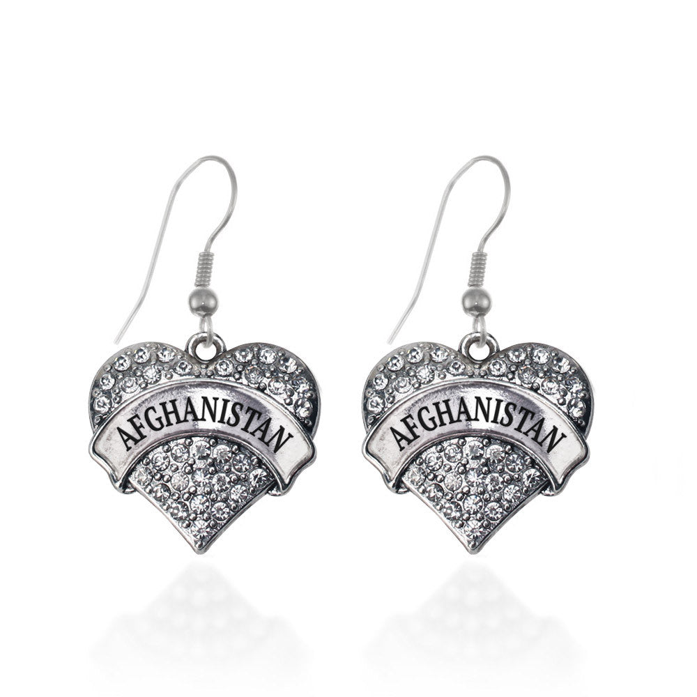 Afghanistan Pave Heart Charm
