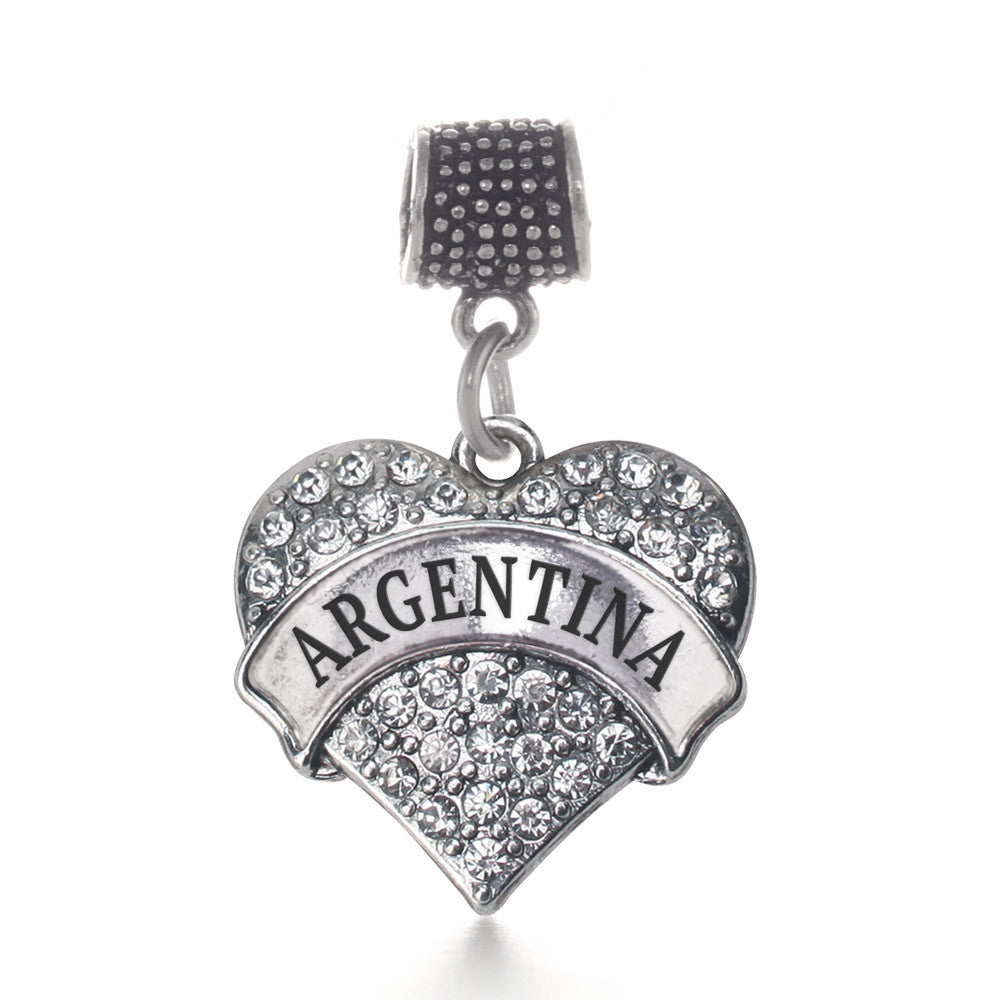 Argentina Pave Heart Charm