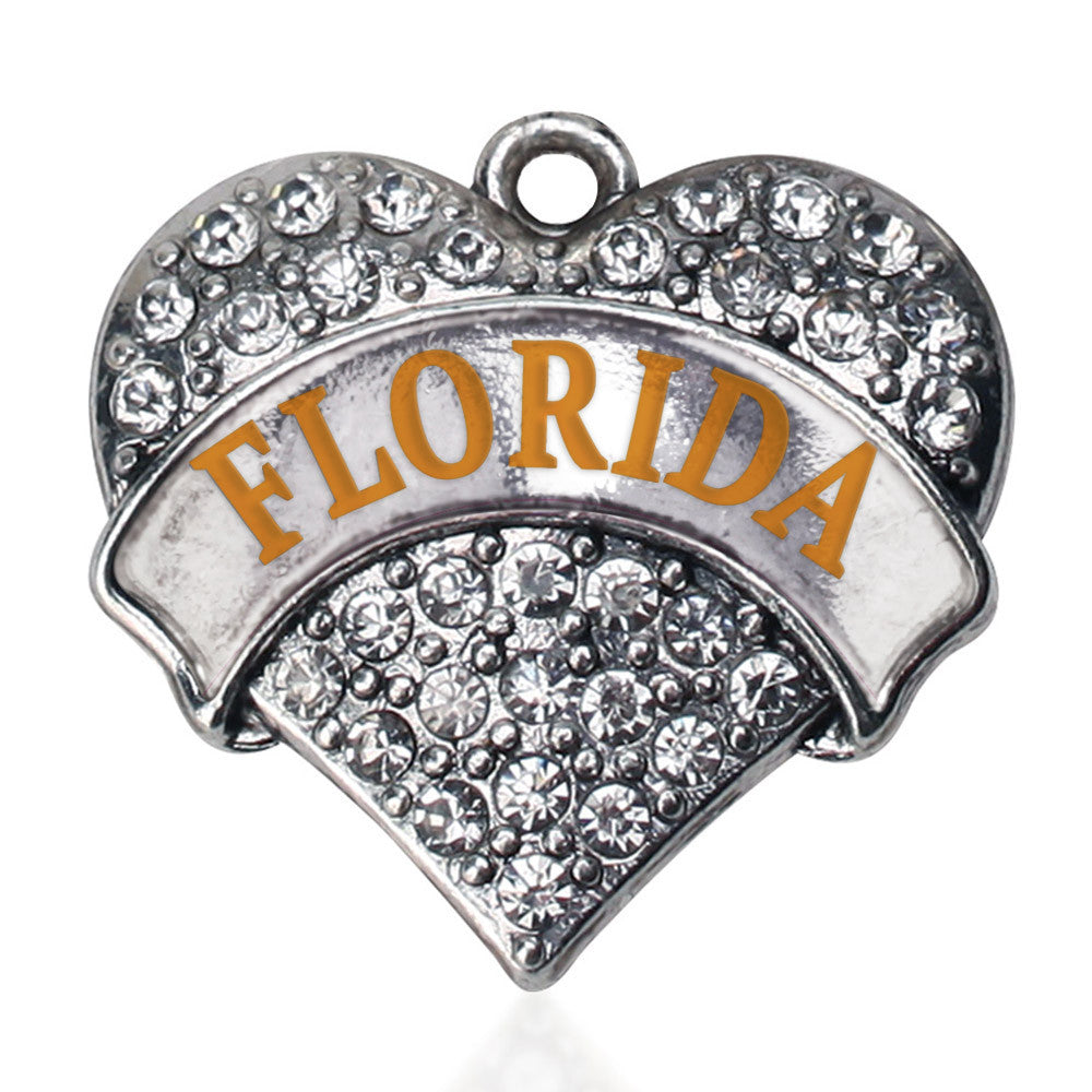 Florida Pave Heart Charm