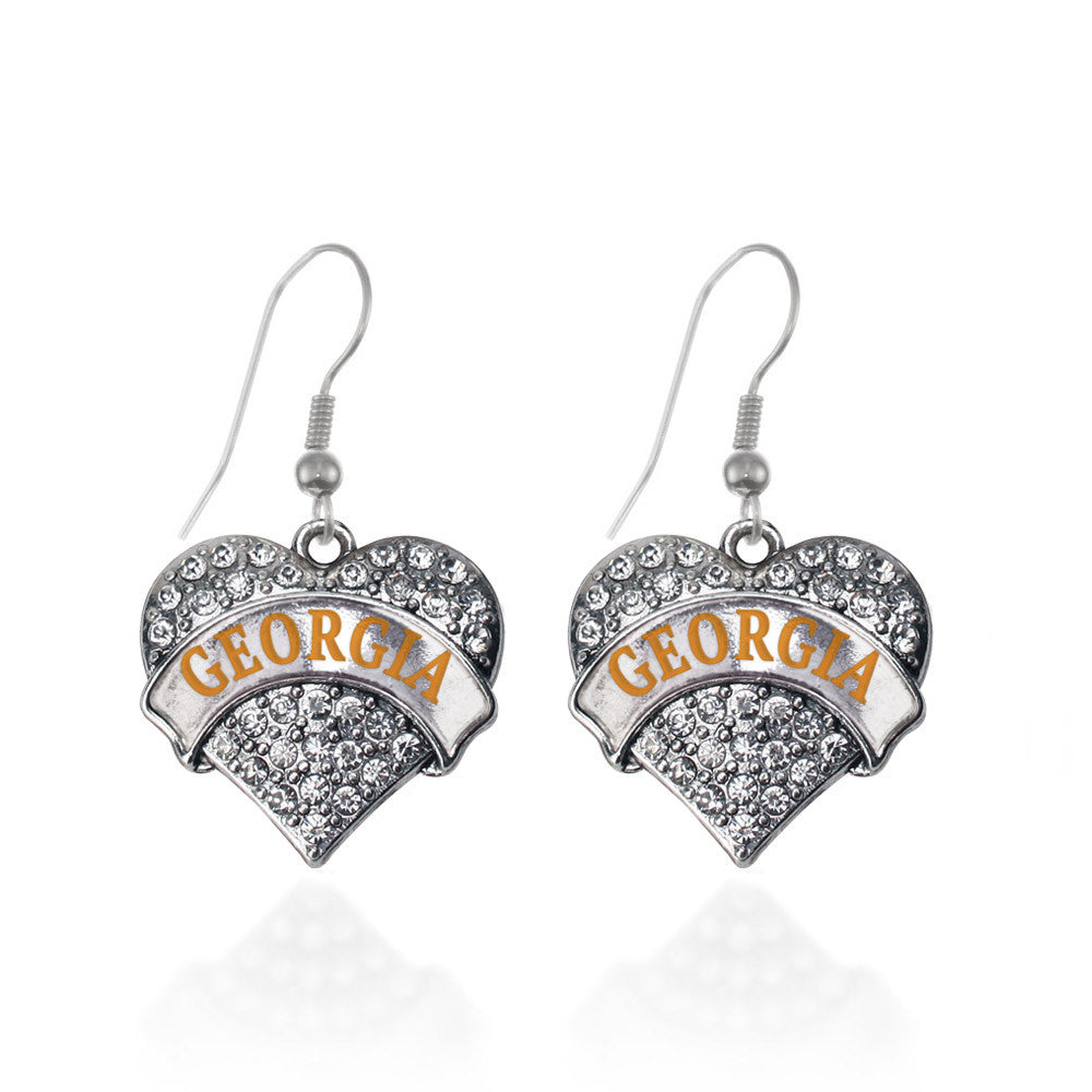 Georgia Pave Heart Charm
