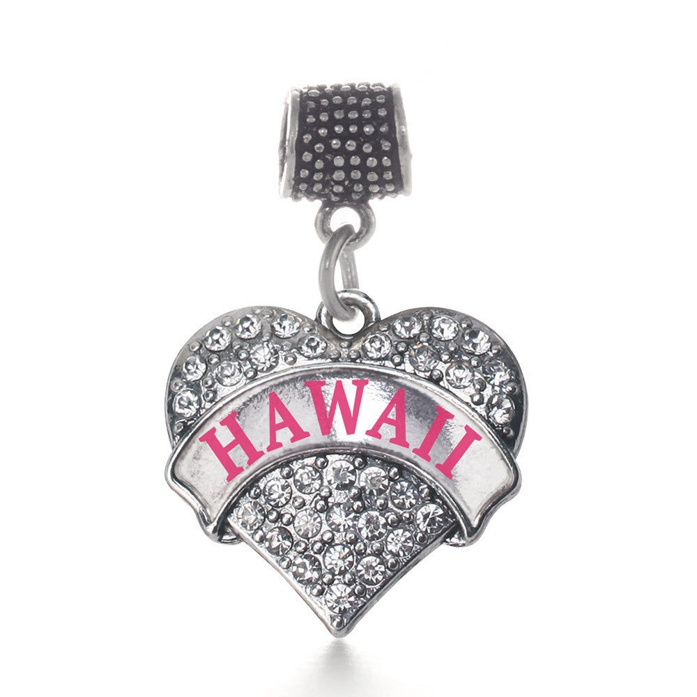 Hawaii Pave Heart Charm