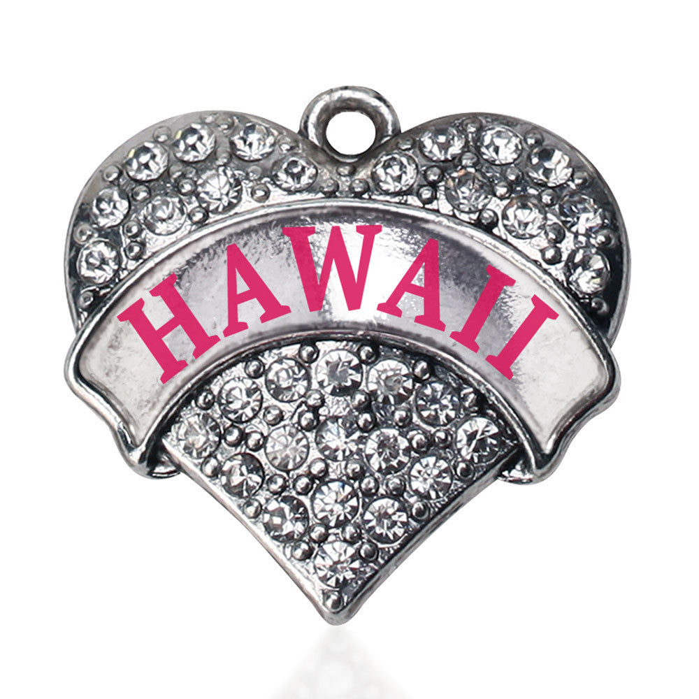 Hawaii Pave Heart Charm