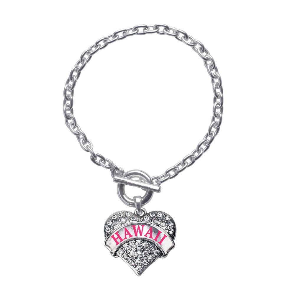 Hawaii Pave Heart Charm