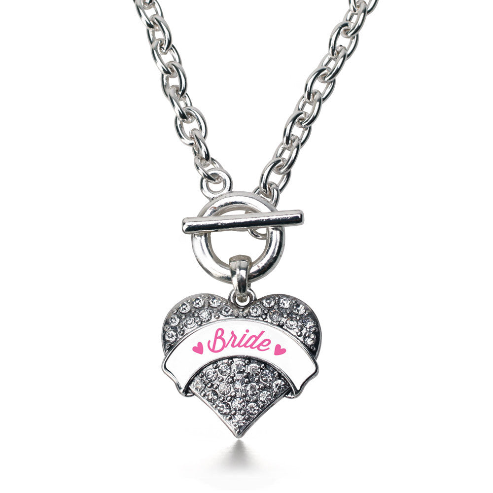 Bride Pave Heart Charm