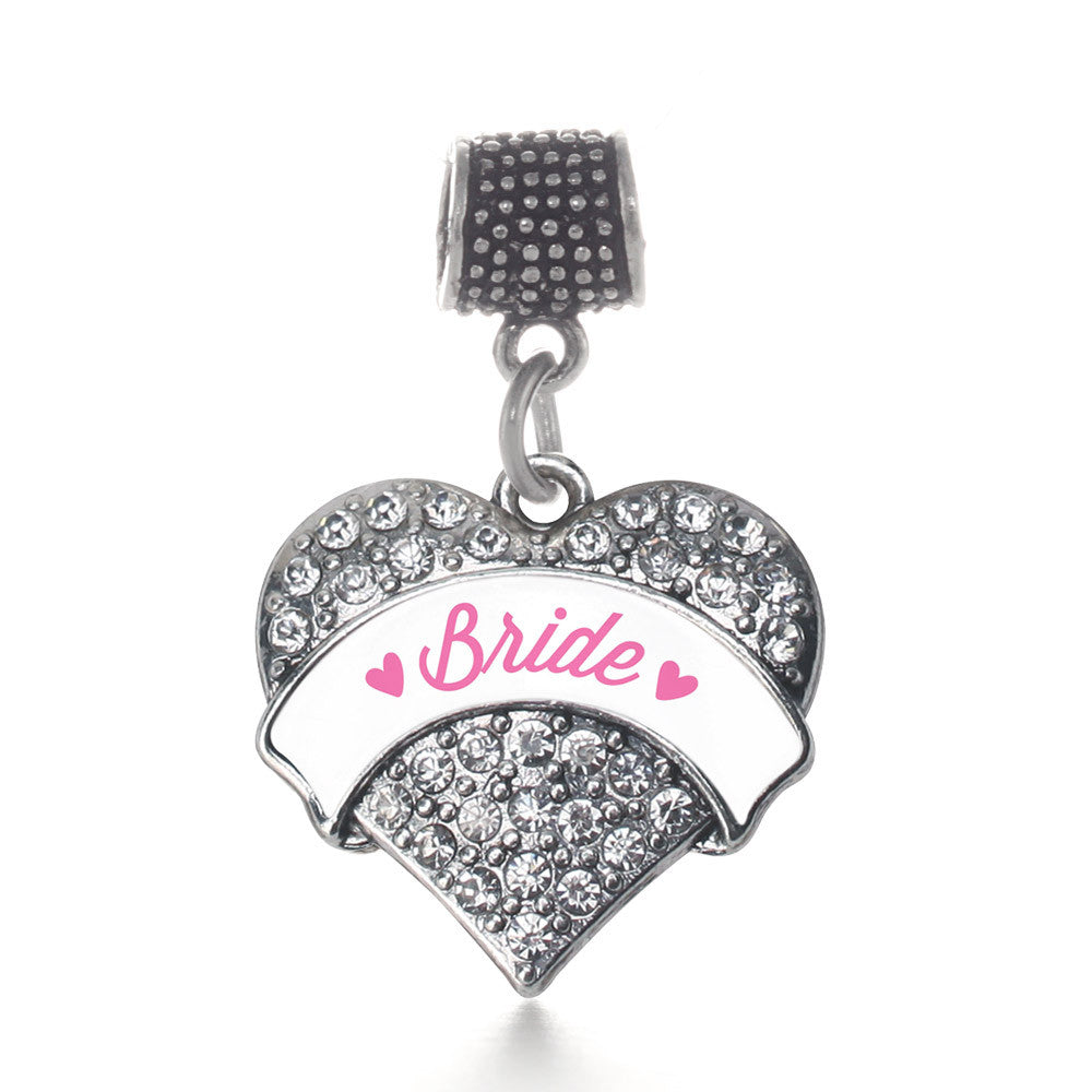 Bride Pave Heart Charm