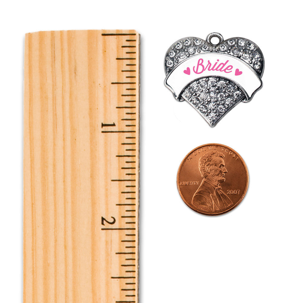 Bride Pave Heart Charm