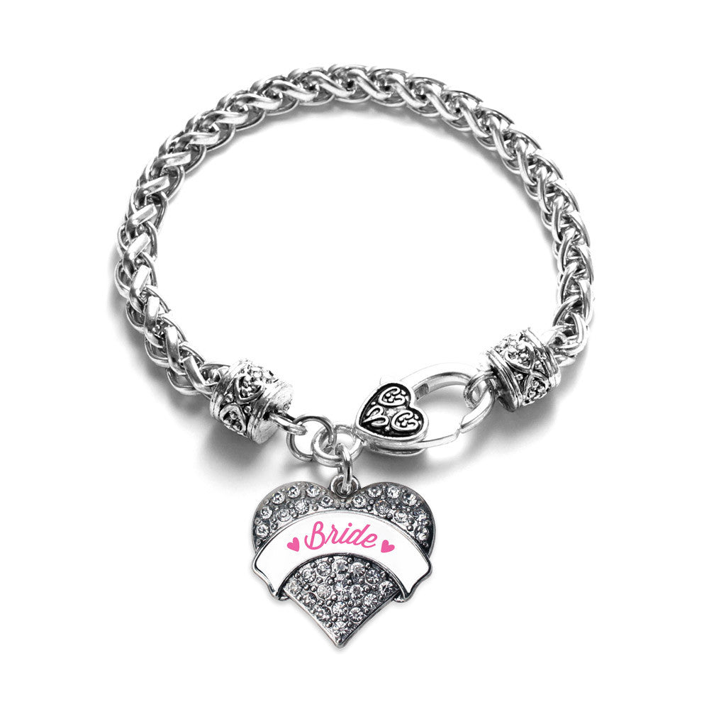 Bride Pave Heart Charm