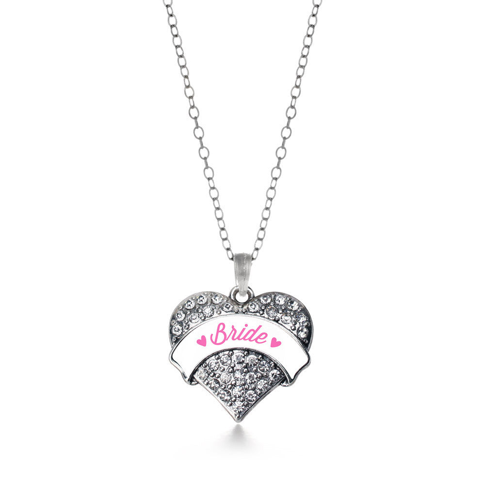 Bride Pave Heart Charm
