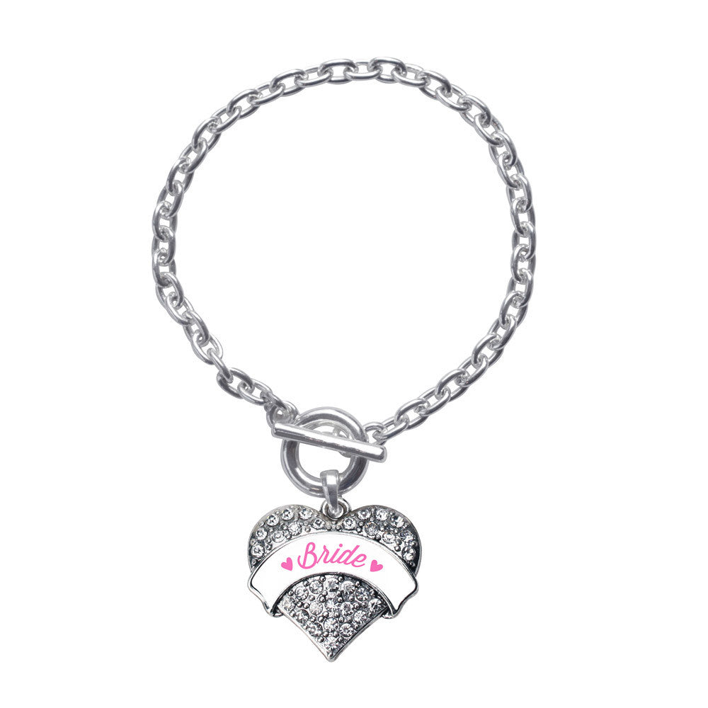 Bride Pave Heart Charm