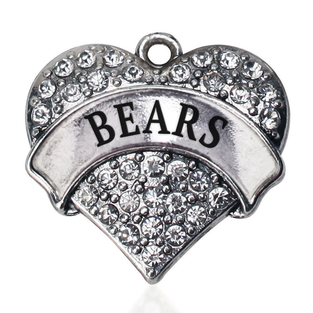 Bears Pave Heart Charm