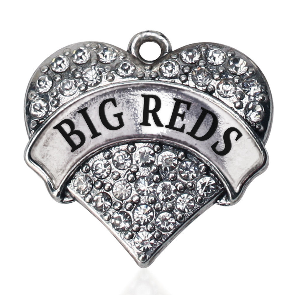 Big Reds Pave Heart Charm