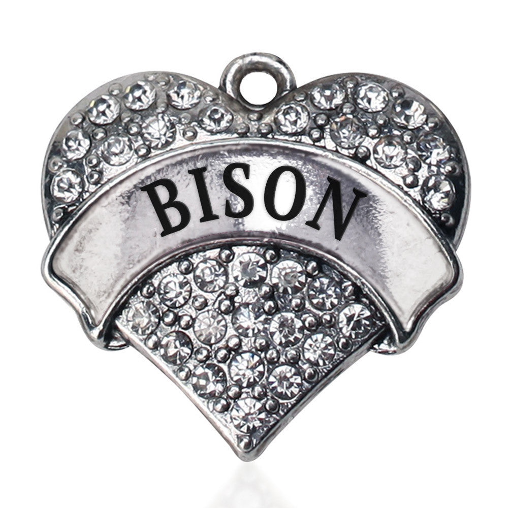 Bison Pave Heart Charm