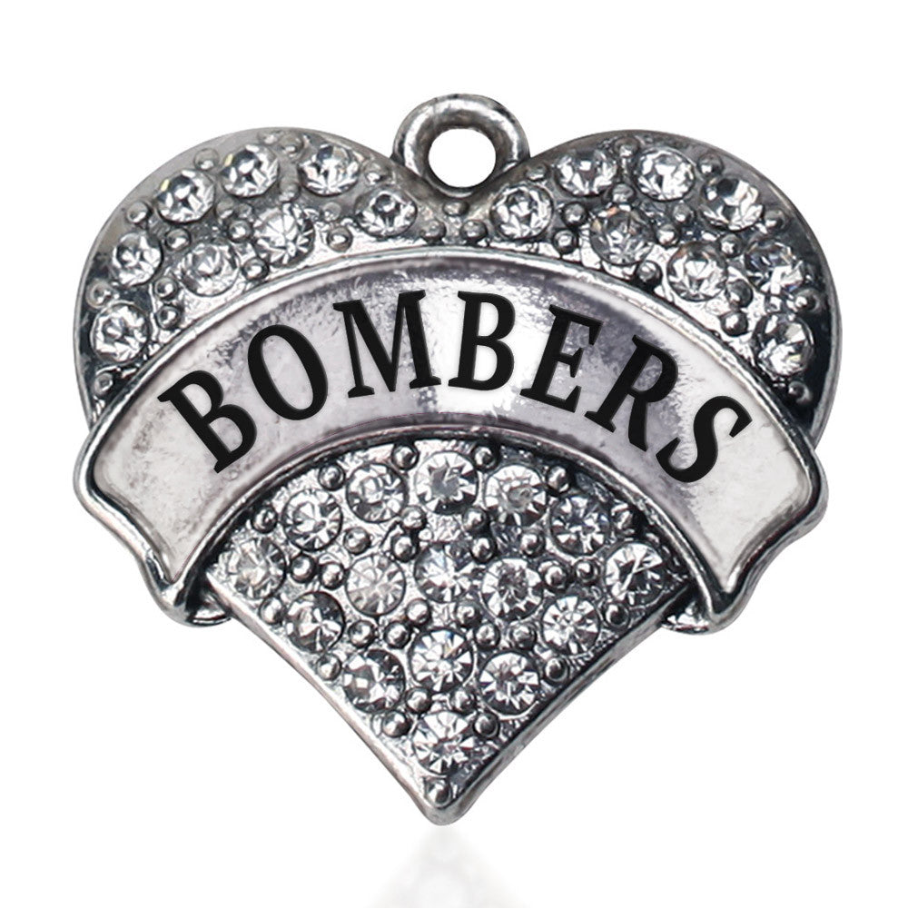 Bombers Pave Heart Charm