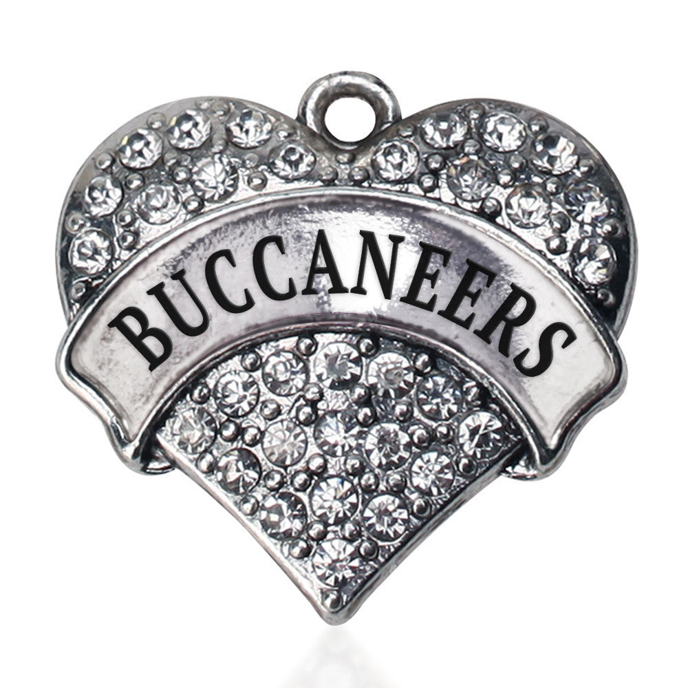 Buccaneers Pave Heart Charm