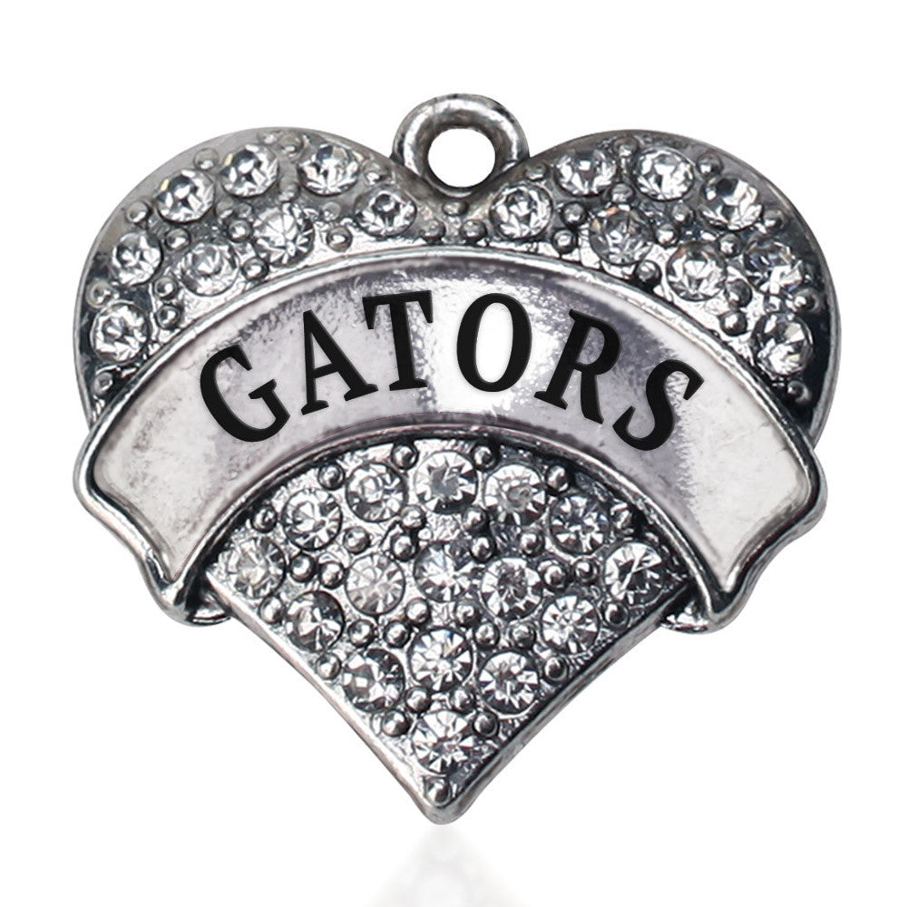 Gators  Pave Heart Charm