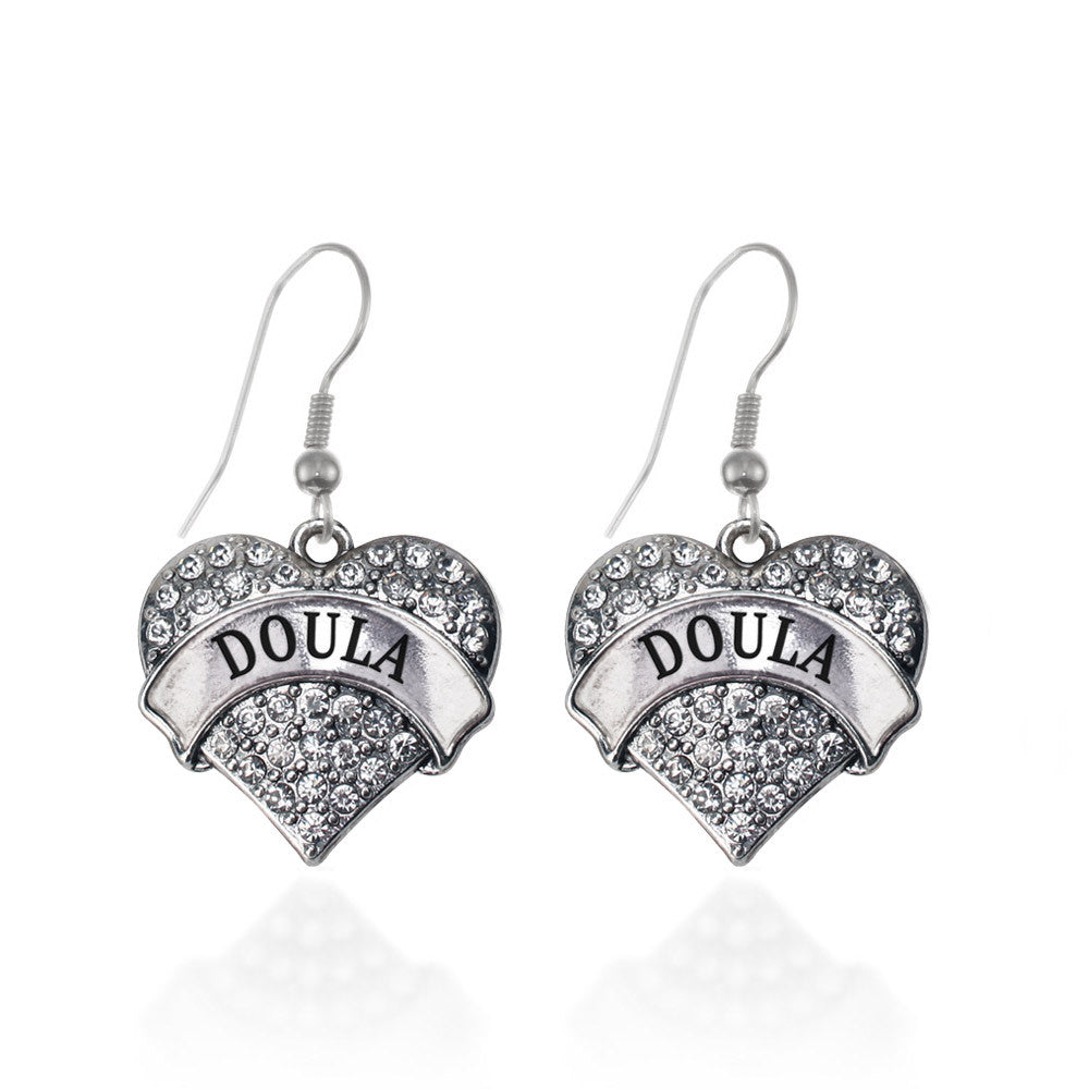 Doula  Pave Heart Charm