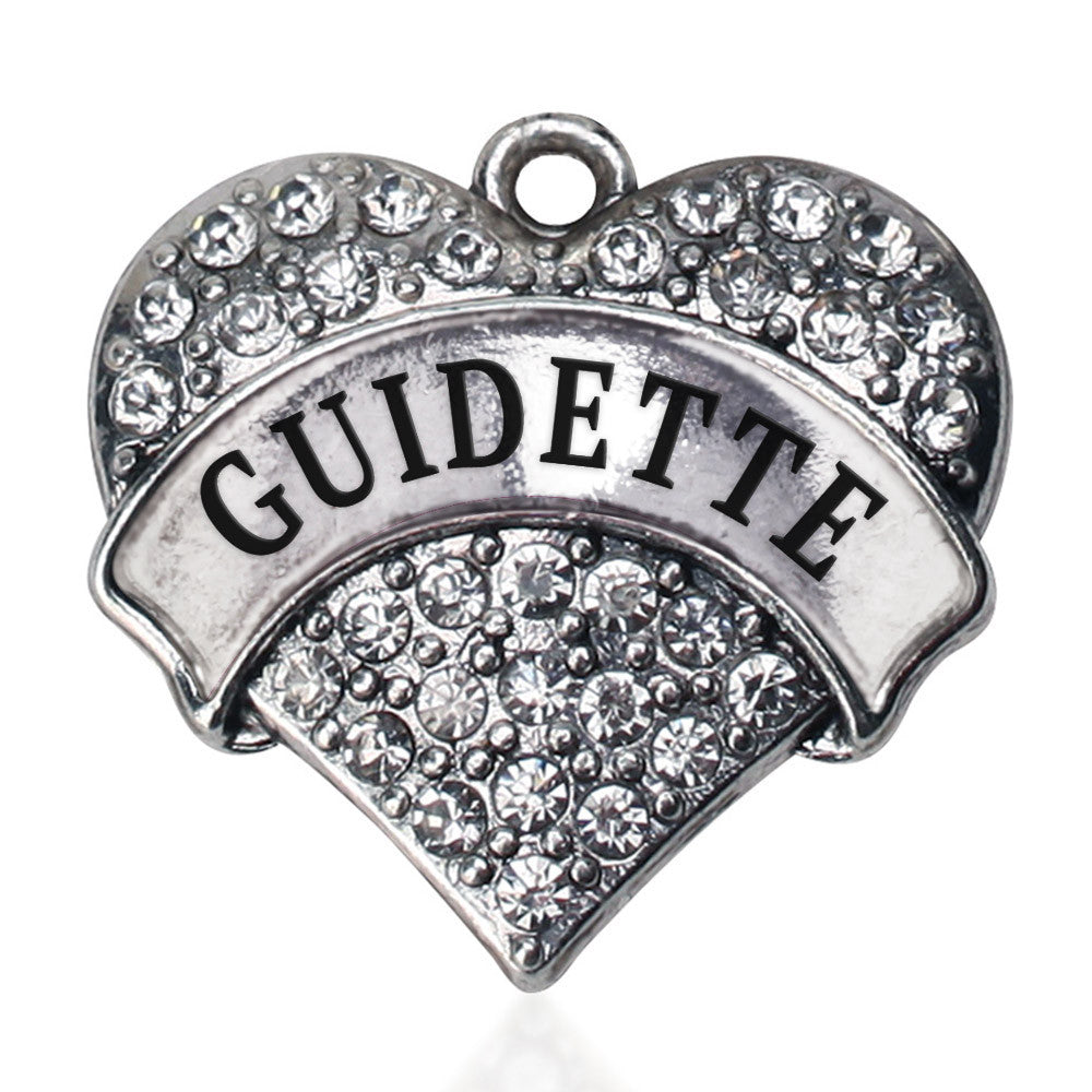 Guidette Pave Heart Charm