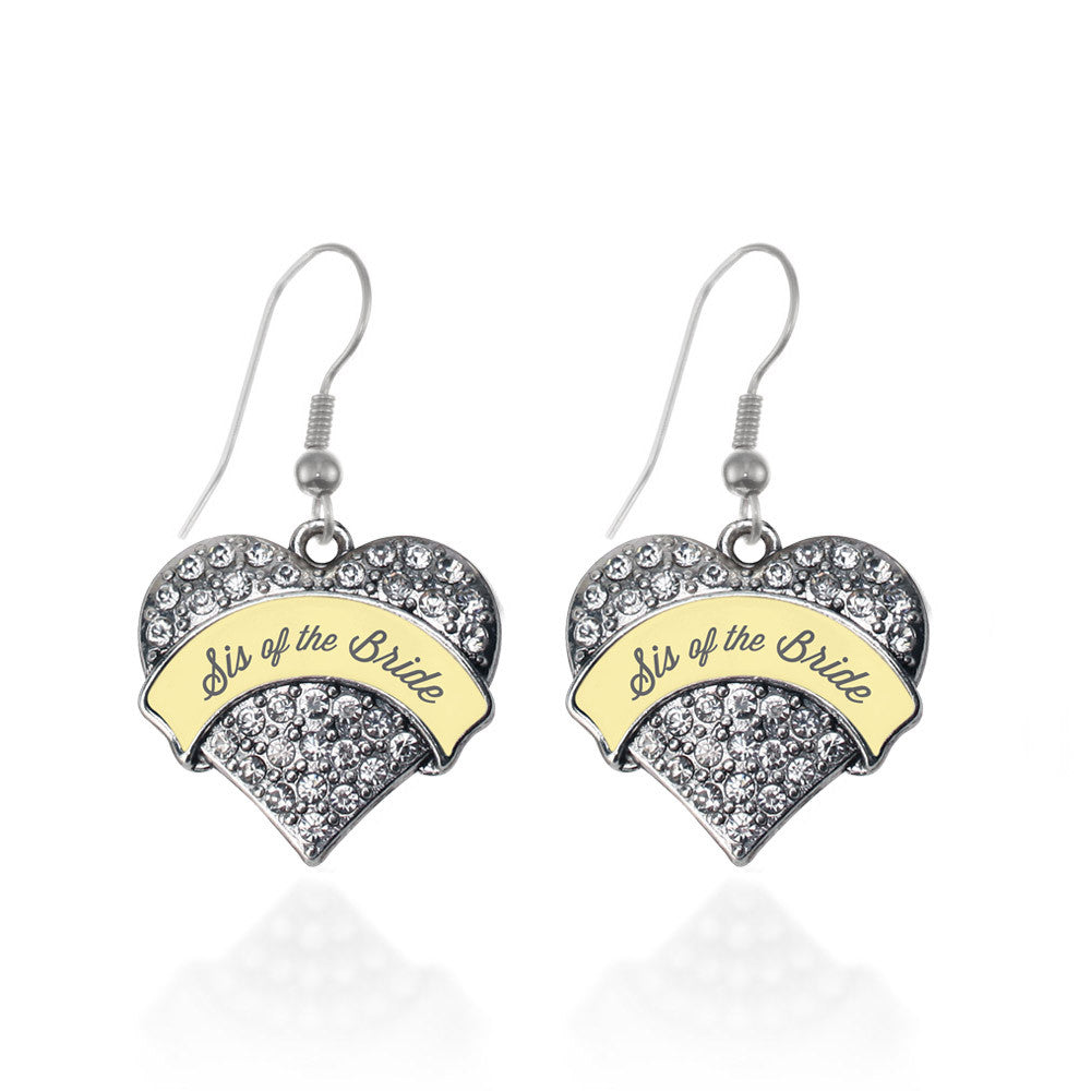 Cream Sis of Bride Pave Heart Charm